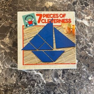 Vintage & Rare — 1986 Discovery Toys — 7 Pieces Of Cleverness Game — Complete